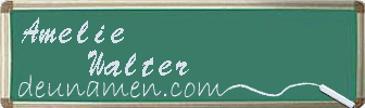 Amelie Walter Visitenkarte
